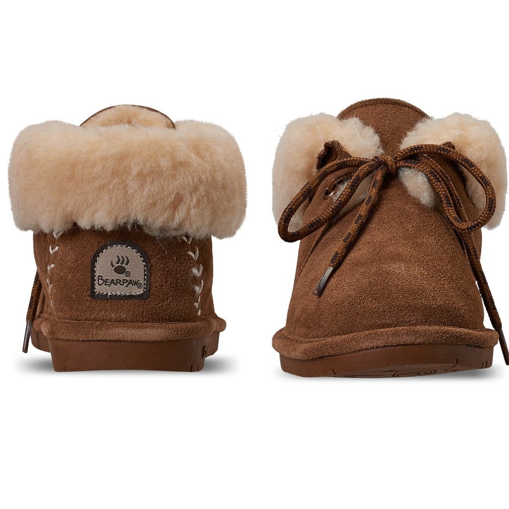 NEW BEARPAW Girls Kory Low Top Moccasin Boots || - Picture 1 of 15